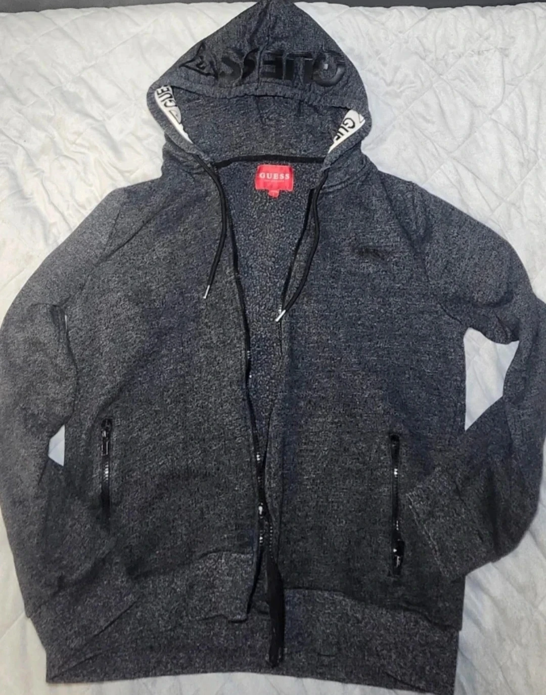 Guess Hoodie Zip Up Size L