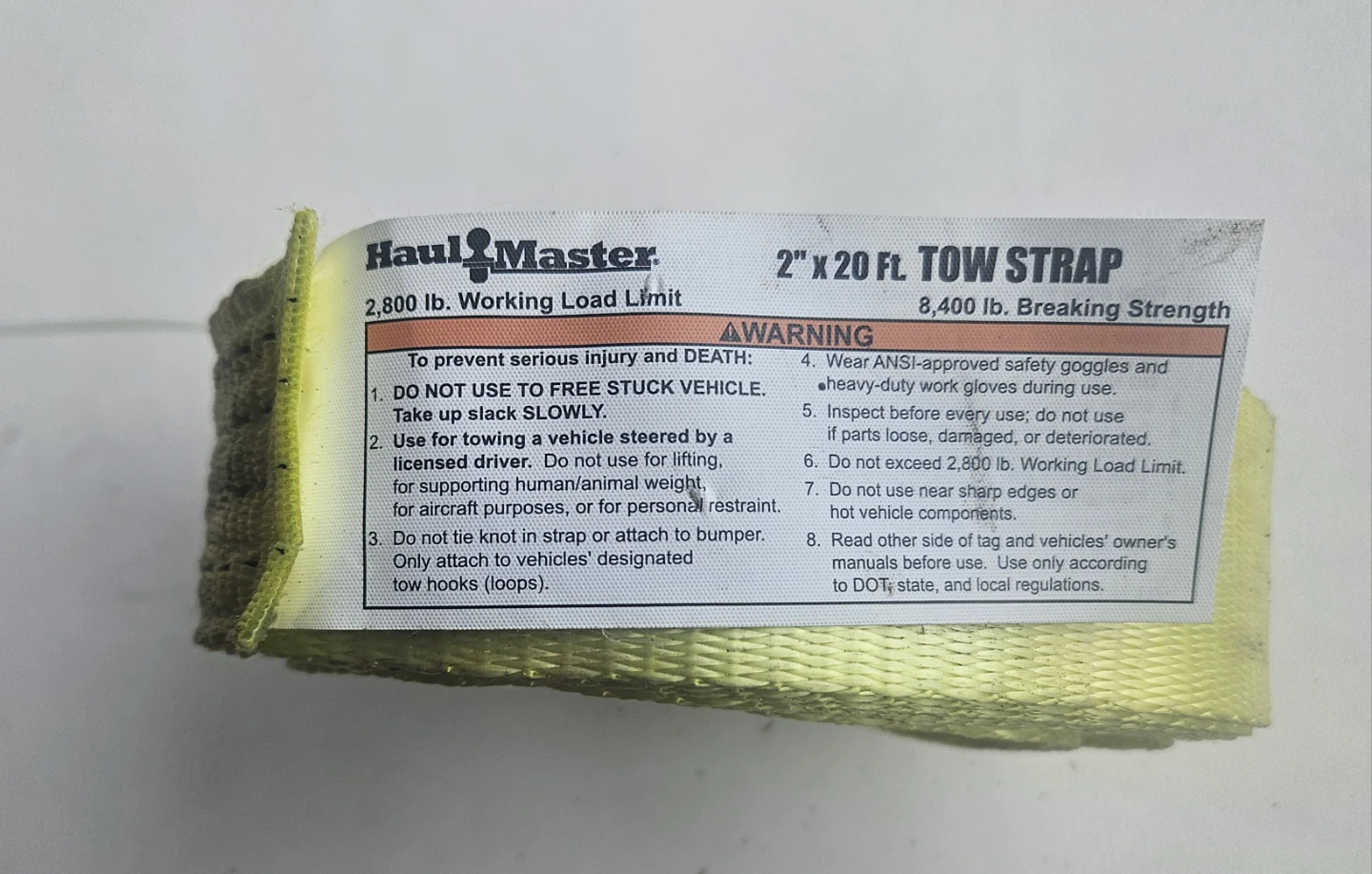 HaulMaster Tow Strap 2" x 20 Ft - photo 2