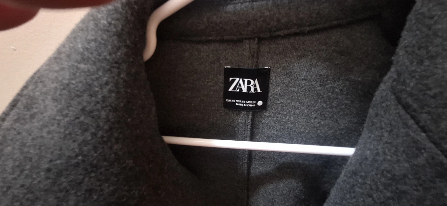Zara Grey Cropped Wool Blazer - photo 2