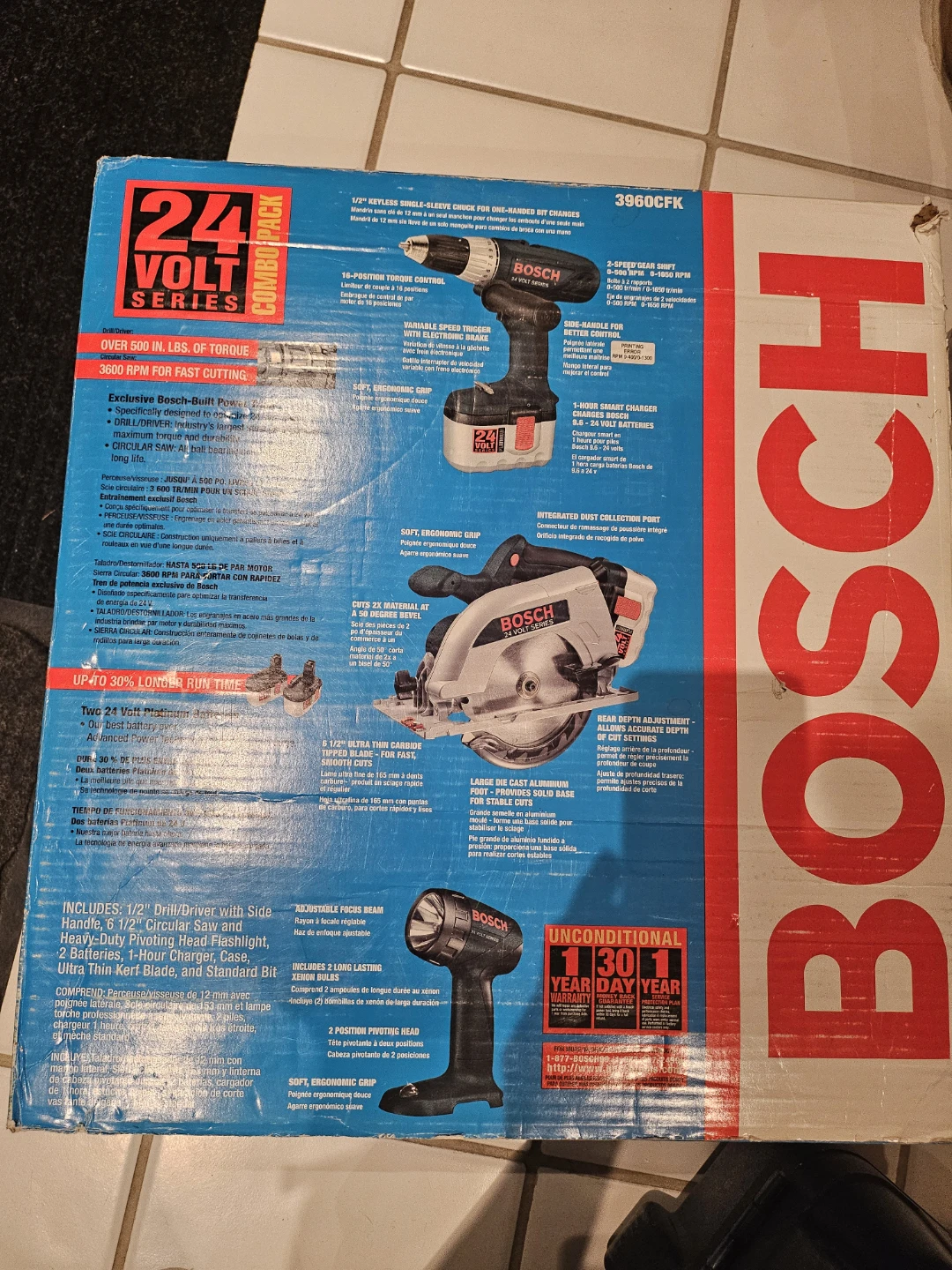 BOSCH 24 Volt Series 3-Tool Combo Pack - photo 4