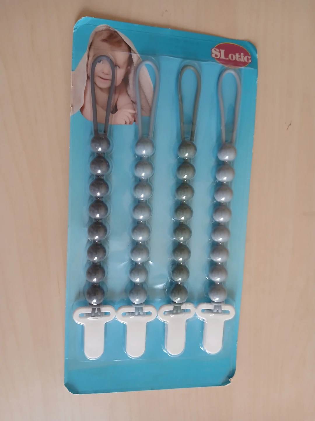 Slotic Pacifier Clips (4-Pack)