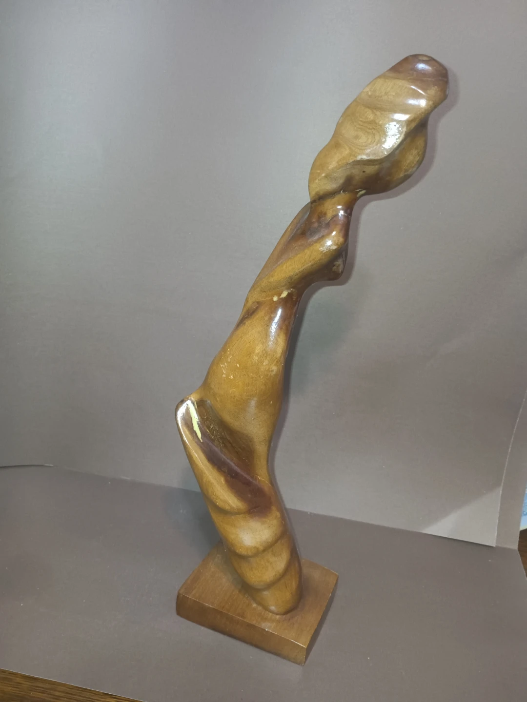 Wooden Abstract Sculpture Figurine - photo 3