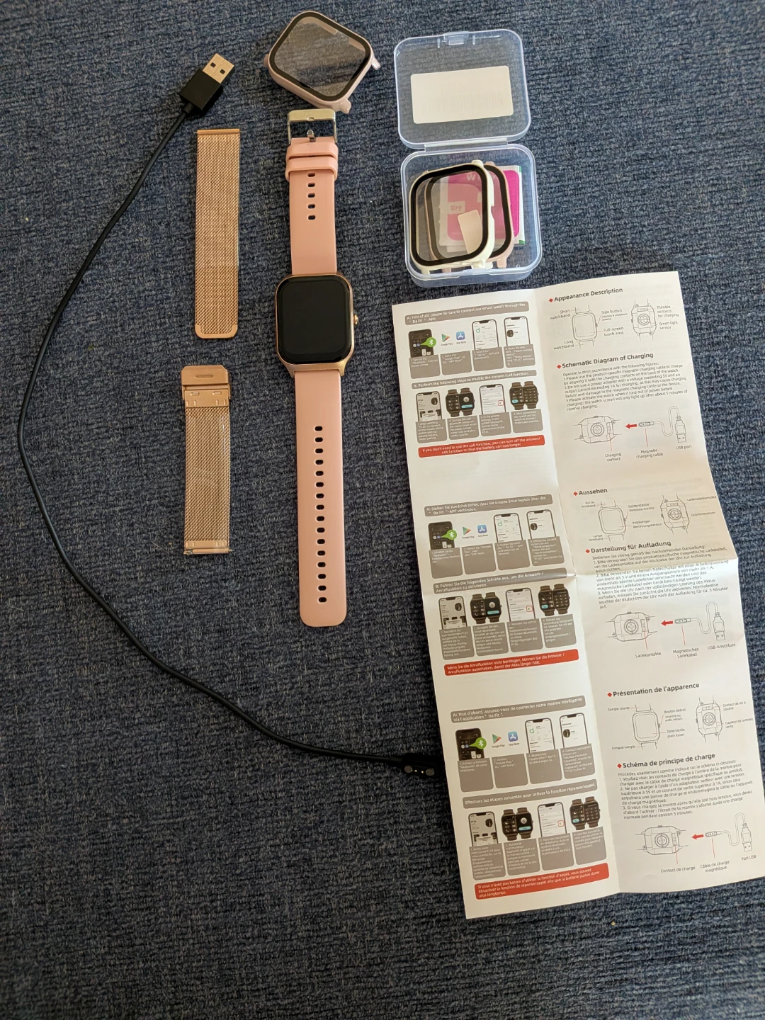 Pink Smart Watch fitness  CASH ONLY AS IS - photo 4