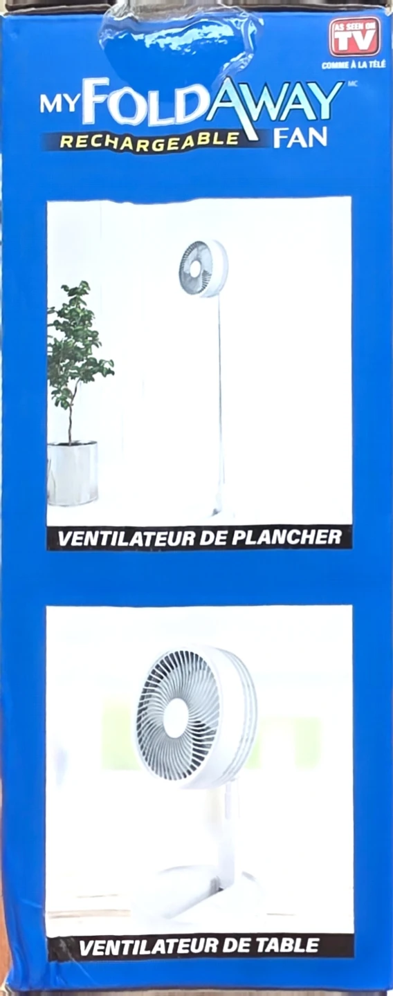 MyFoldAway Rechargeable Floor & Table Fan - photo 2