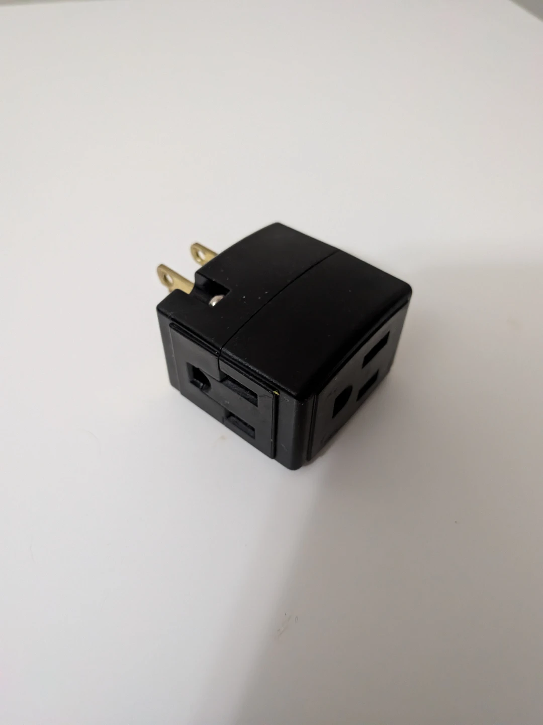 Black 3-Outlet Wall Tap Adapter