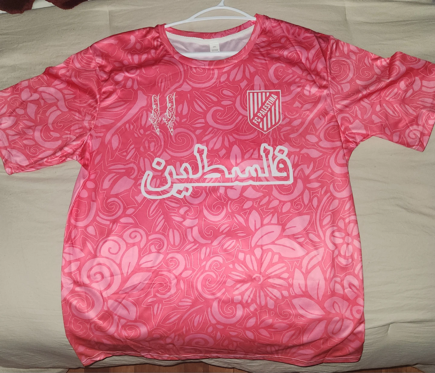 Pink Palestine jersey