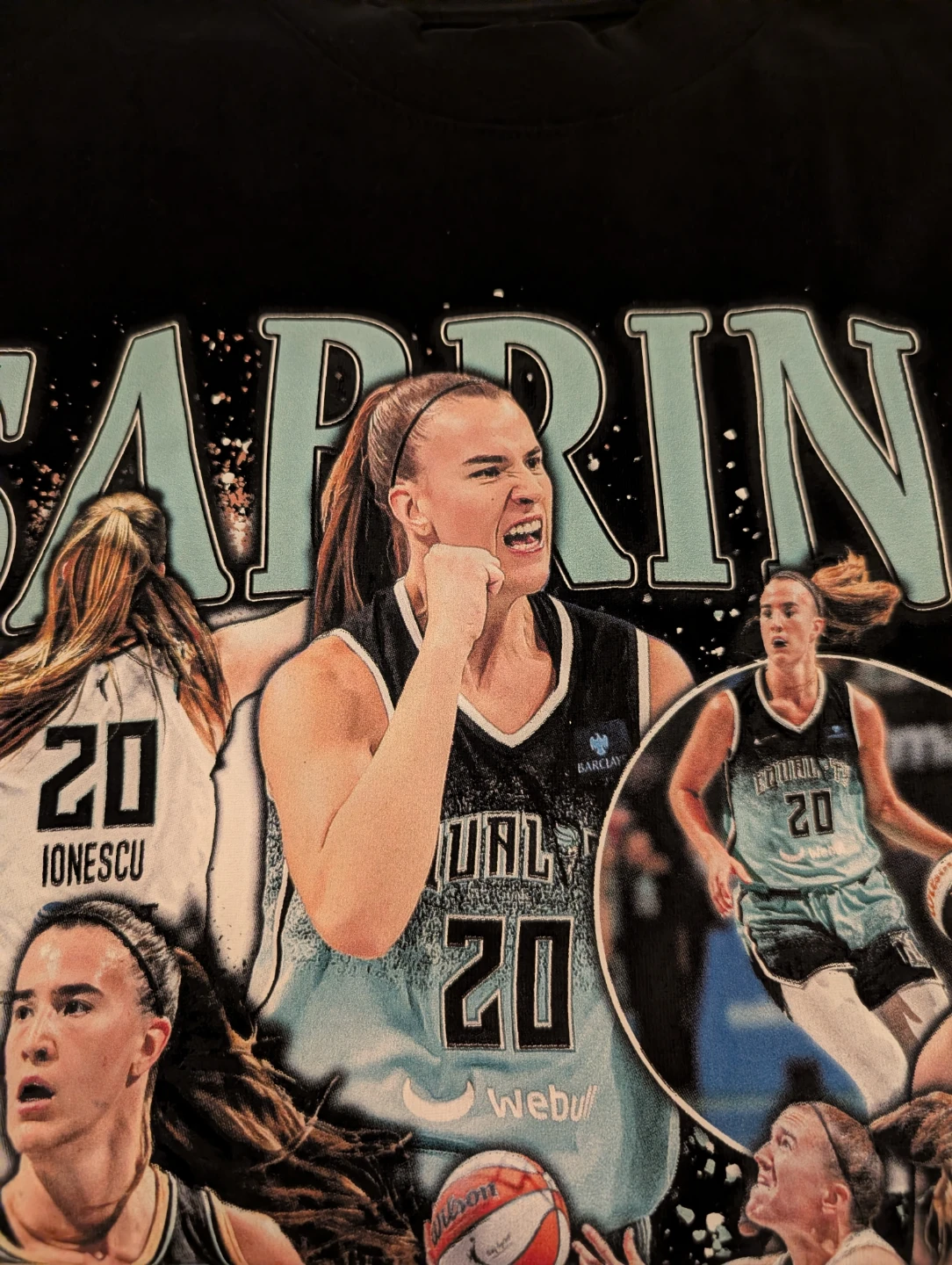 Sabrina Ionescu Liberty NY T-shirt - photo 4