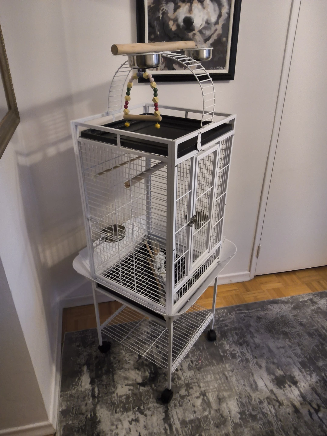 PawHut 61.5” Bird Cage with Stand & Play Top – Brand New - photo 2