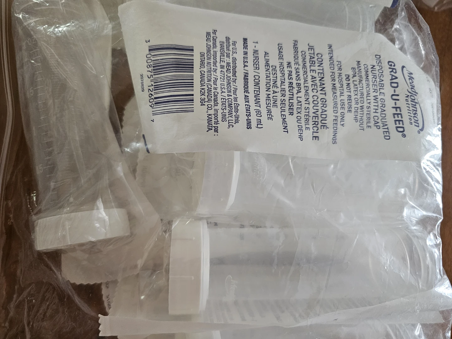 Mead Johnson Grad-U-Feed Disposable Nurser with Cap - photo 4