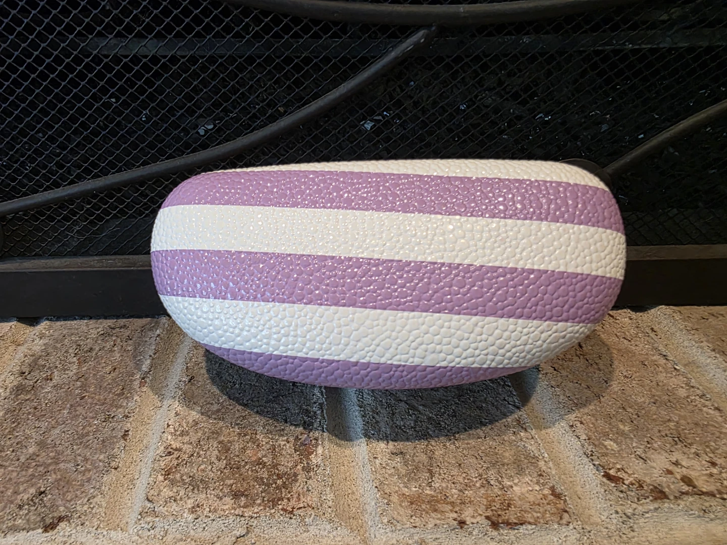 Striped Hard Shell Glasses Case- New - Great Gift!
