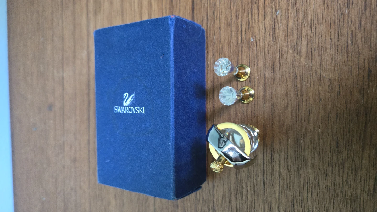 Swarovski Crystal Champagne Bottle and Glasses Set - photo 2