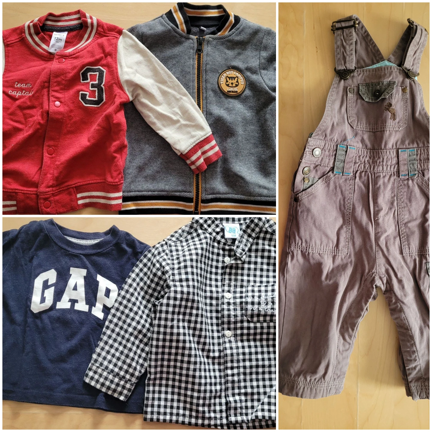 12M baby boy jacket and shirts