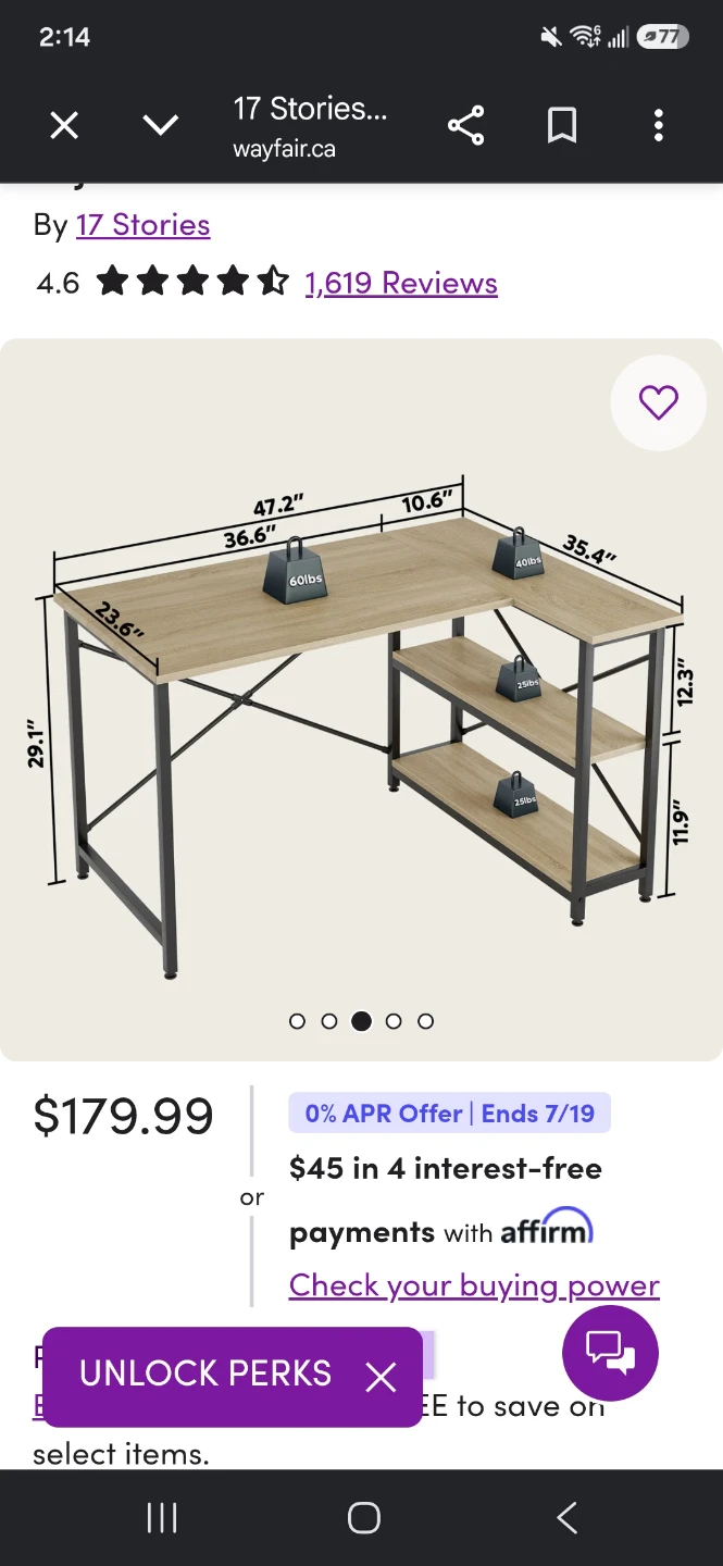 L-Shaped Desk with shelves - photo 4