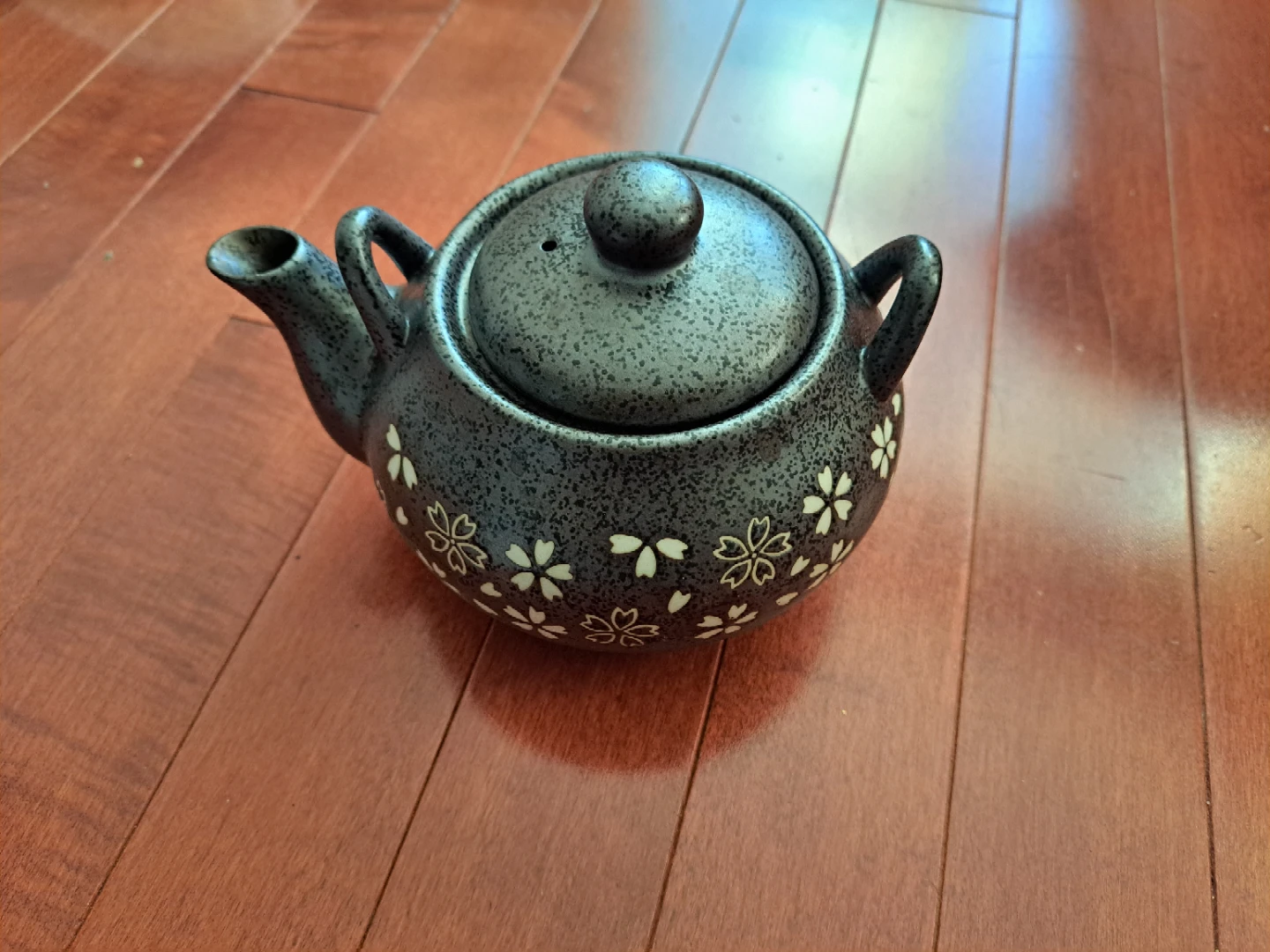 Japanese Ceramic Tea Set with Cherry Blossom Design - photo 2