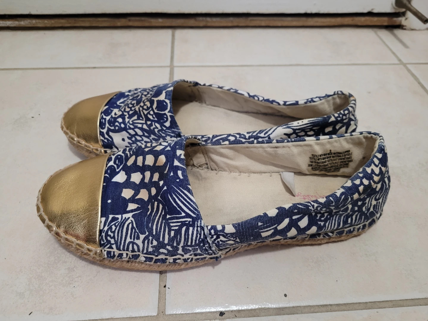 FREE Blue Floral Espadrille Flats - photo 2