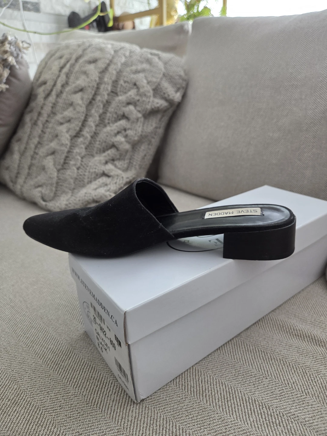 Steve Madden Calyce Mules - Black - Size 8.5