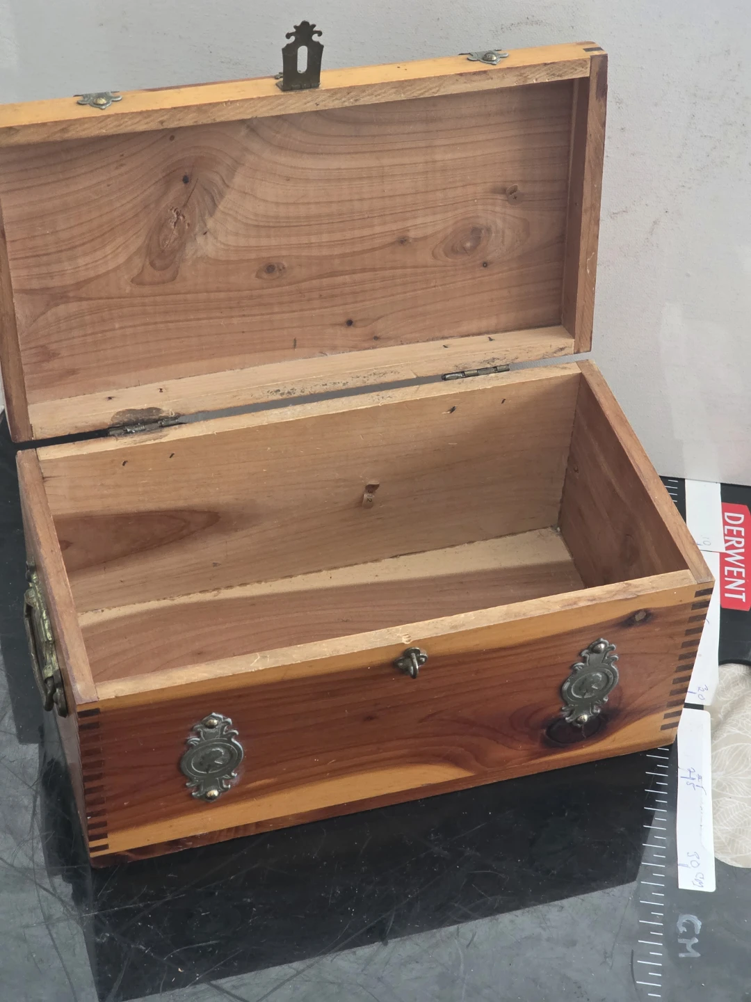 Wooden Trinket Box with Metal Accents - photo 2