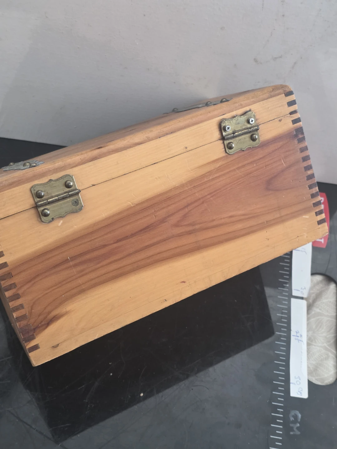 Wooden Trinket Box with Metal Accents - photo 4