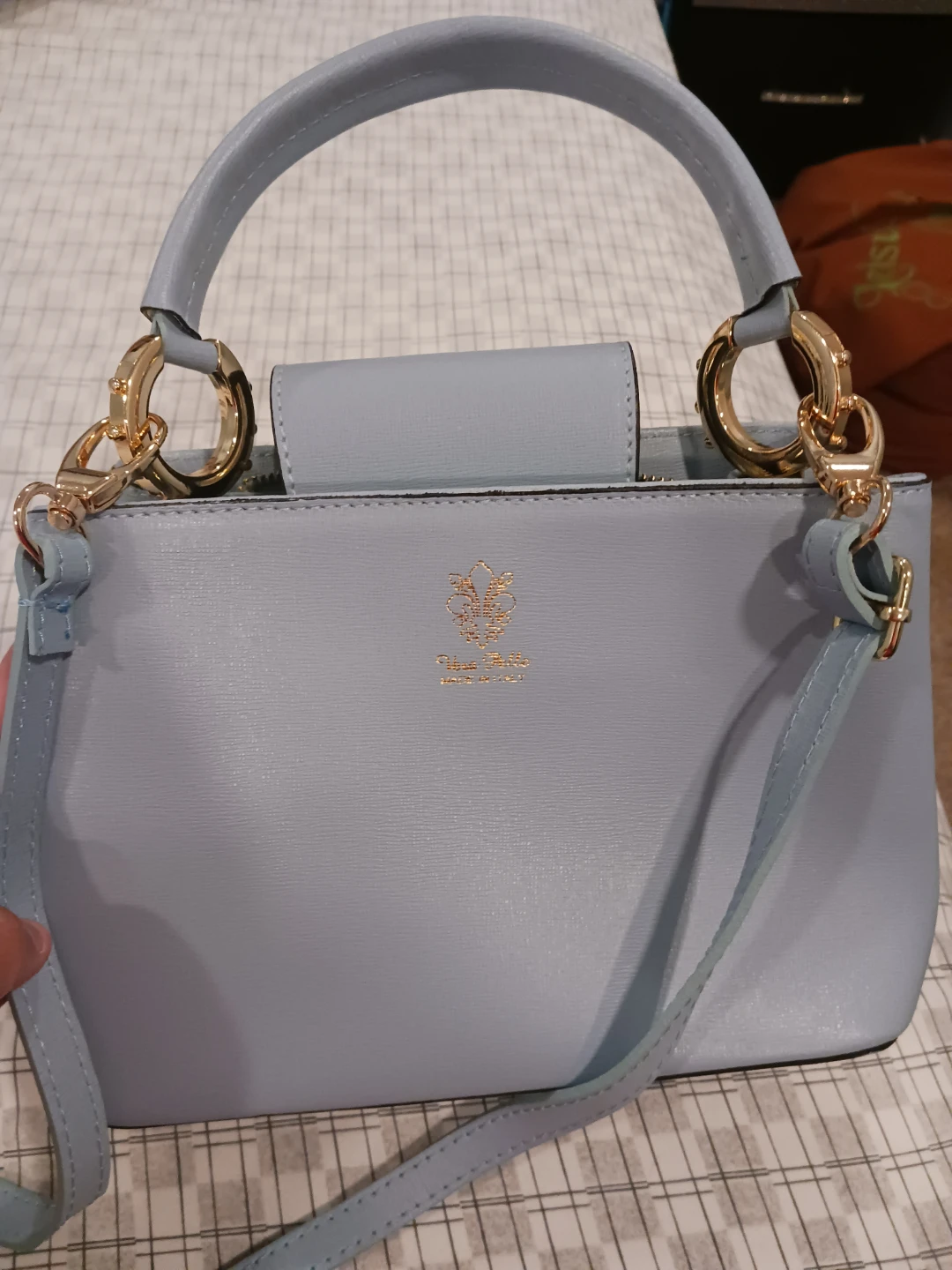 Vera Pelle Light Blue Handbag - photo 2