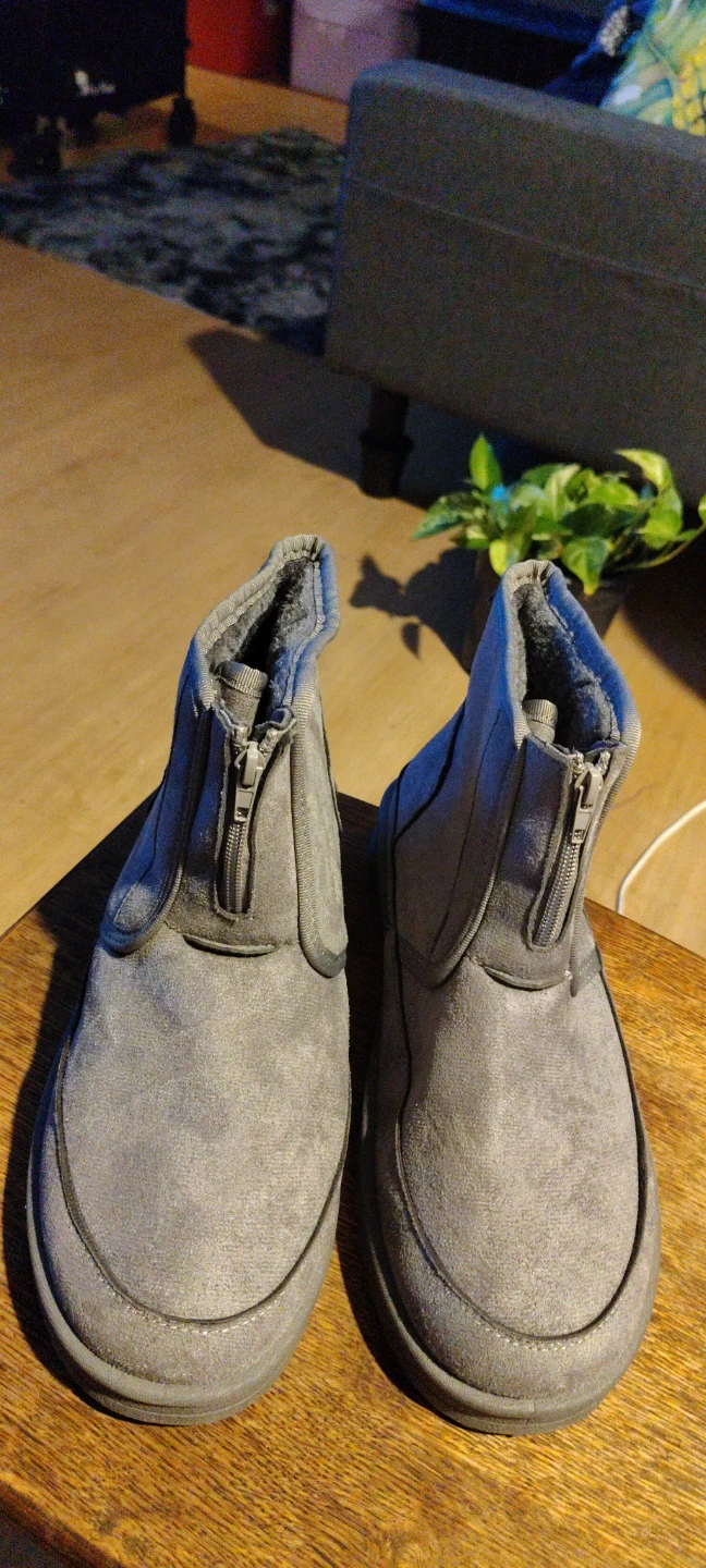 Grey Zip-Up Winter Boots - photo 4