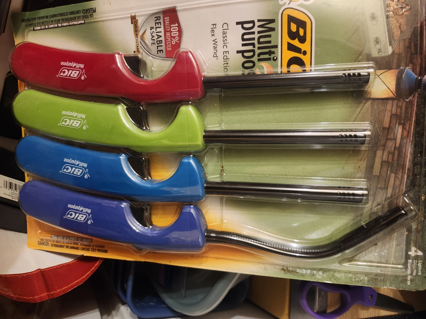 BIC Multi Purpose Flex Wand Lighters - 4 Pack