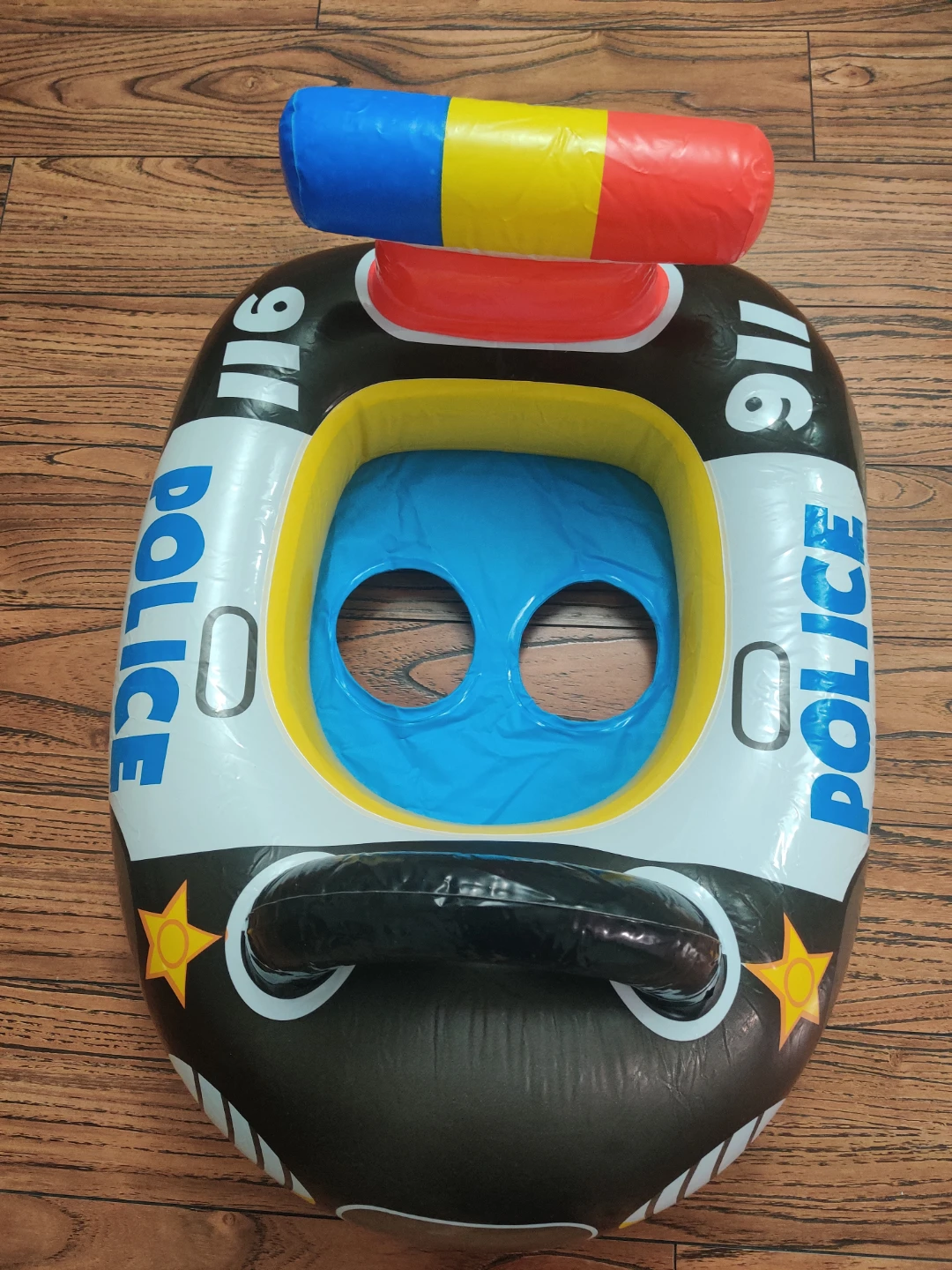 Inflatable Police Car Swim Float for Kids