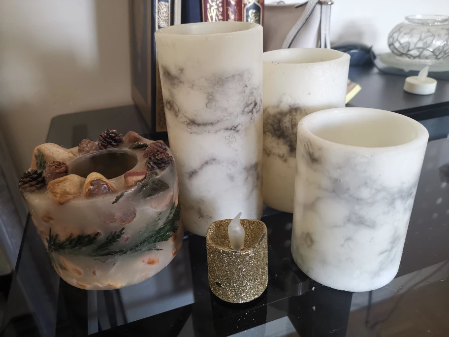 Set of 5 Decorative Candles