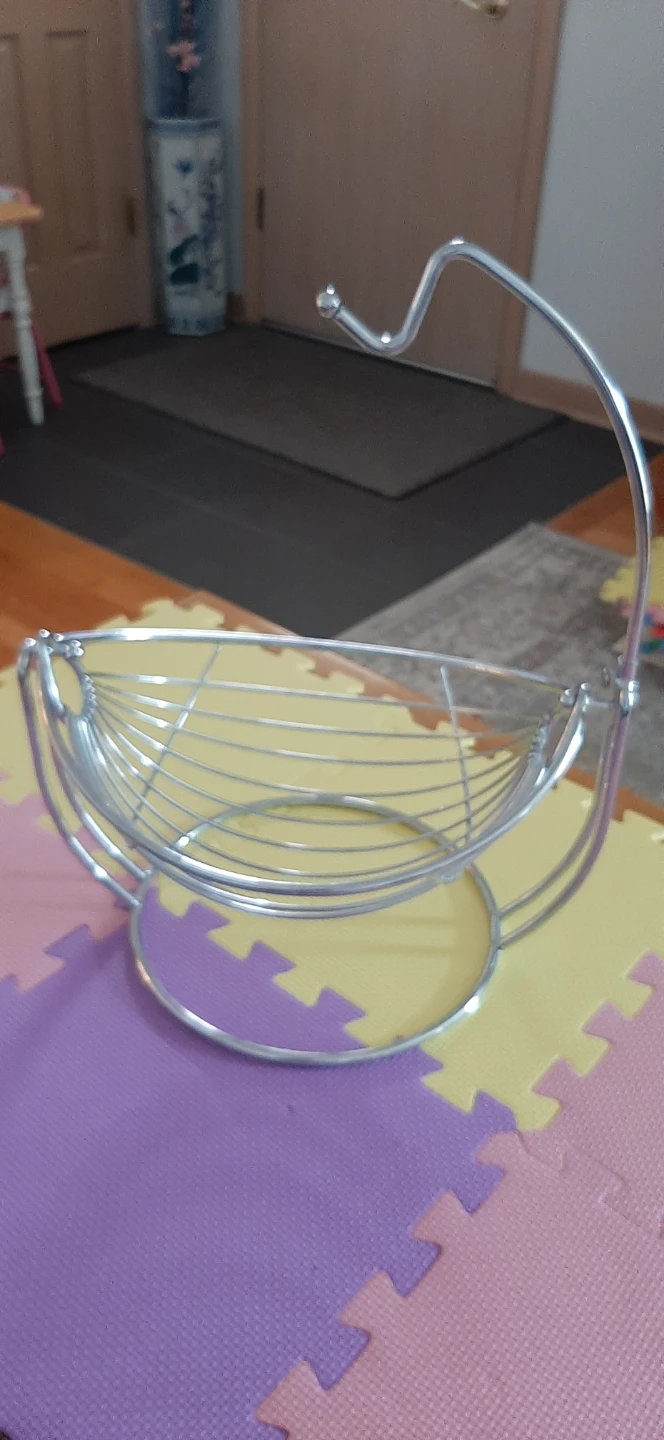 Chrome Wire Rocking Fruit Basket - photo 2