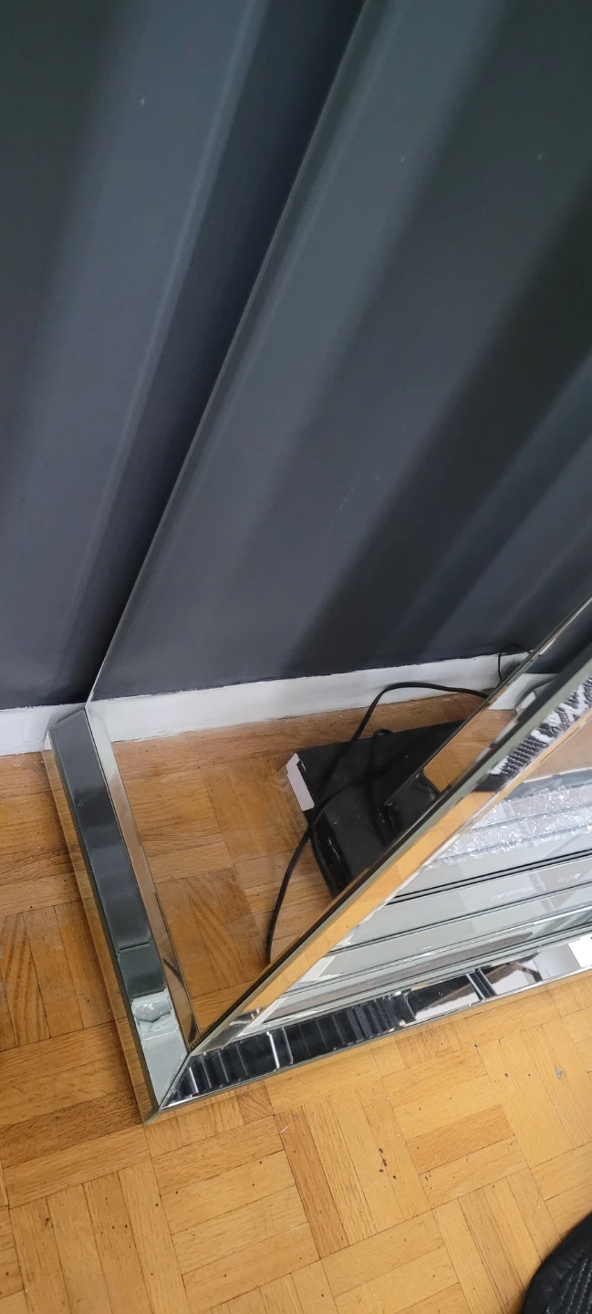 Crushed Diamond Mirror Fireplace Electric - photo 5