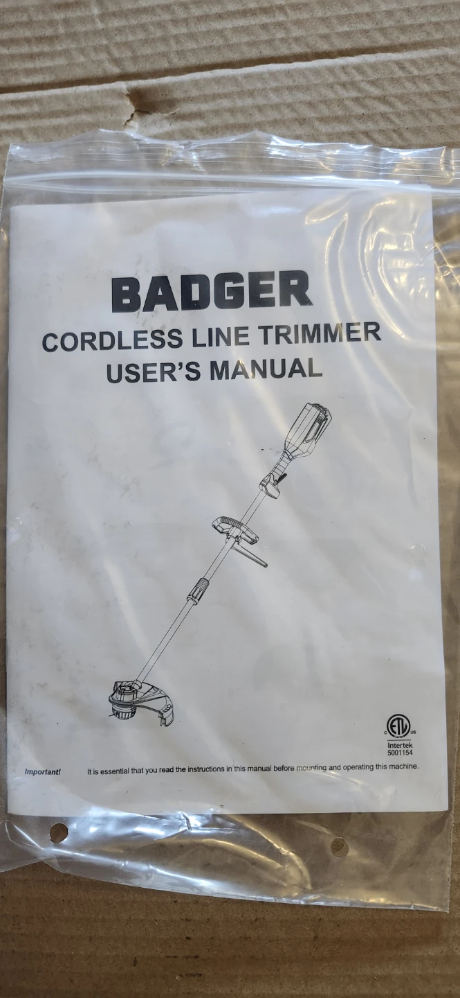 Badger 40V Cordless Line Trimmer - photo 3