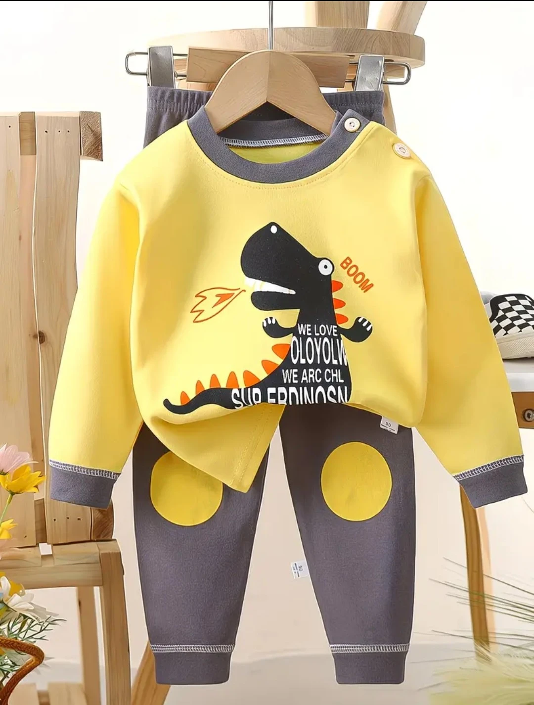 Kids Dinosaur Pajama Set(100%Cotton Size 5 -6Y New)