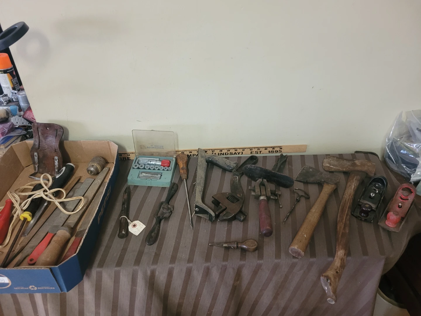 Lot Vintage Hand Tool Collection hatchet Wescott