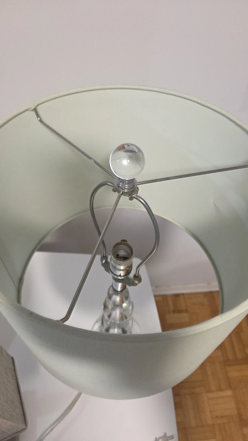 Modern Table Lamp with Square Fabric Shade - photo 4