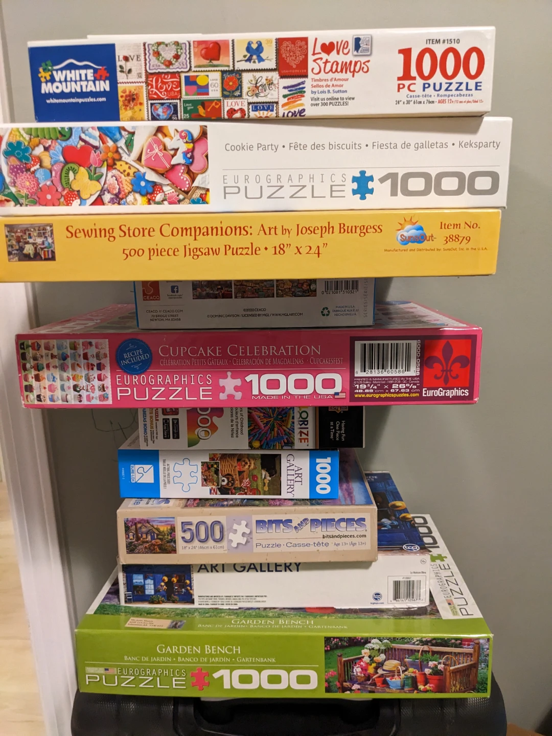 Eurographics 1000 Piece Jigsaw Puzzles (Lot of 5)