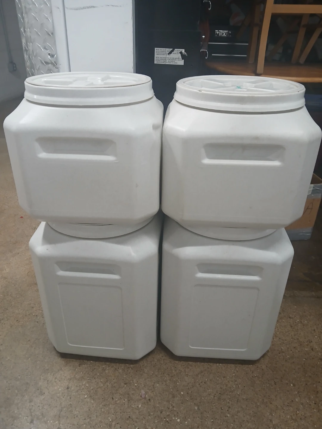 Dog food containers