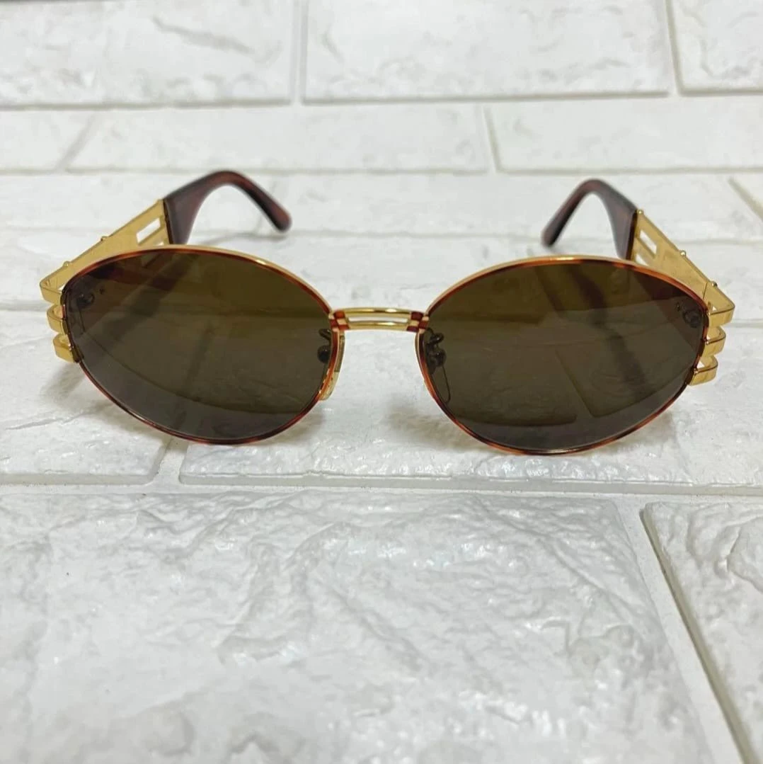 90's Vintage FENDI Gold Tortoise Shell Sunglasses - photo 2