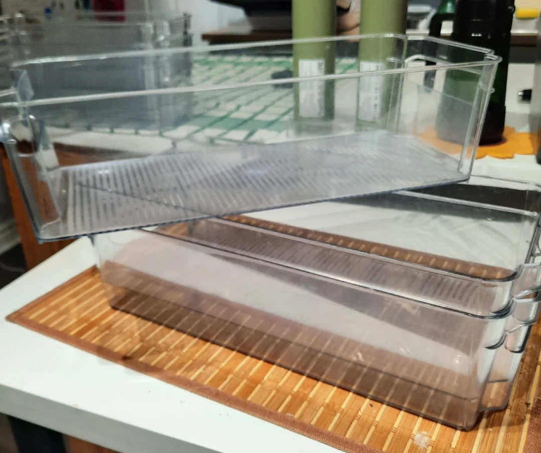 Set of 6 Clear Plastic Storage Bins - photo 3