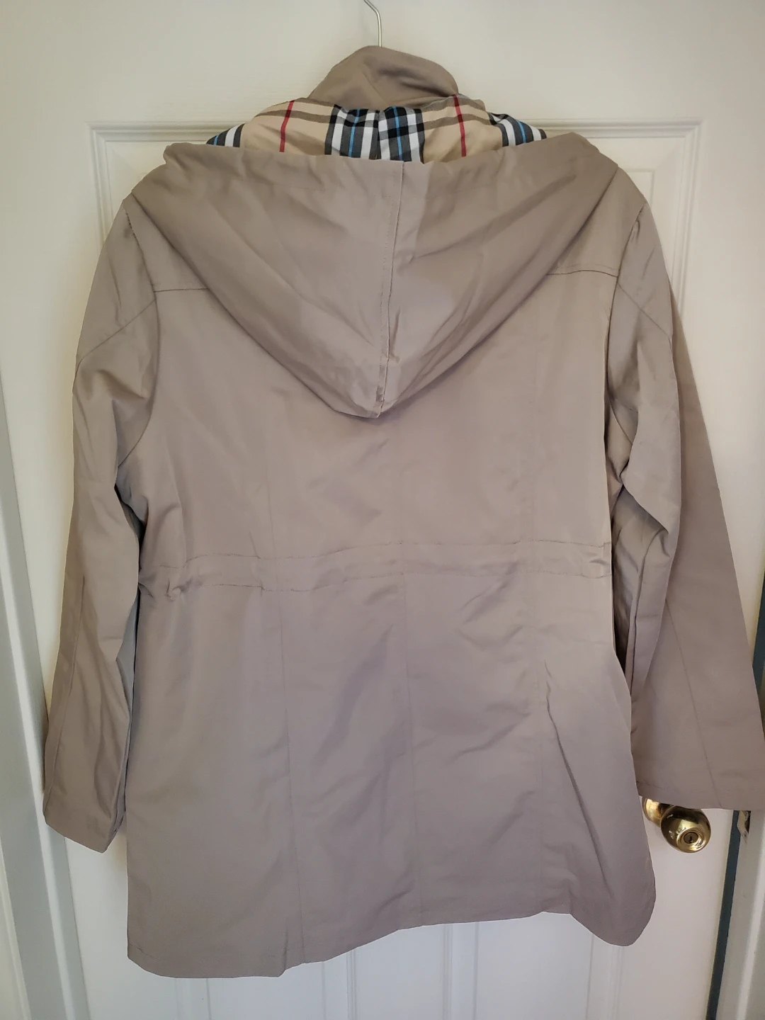 SaphiRose Women's Long Hooded Raincoat Windbreaker...EUC - photo 3