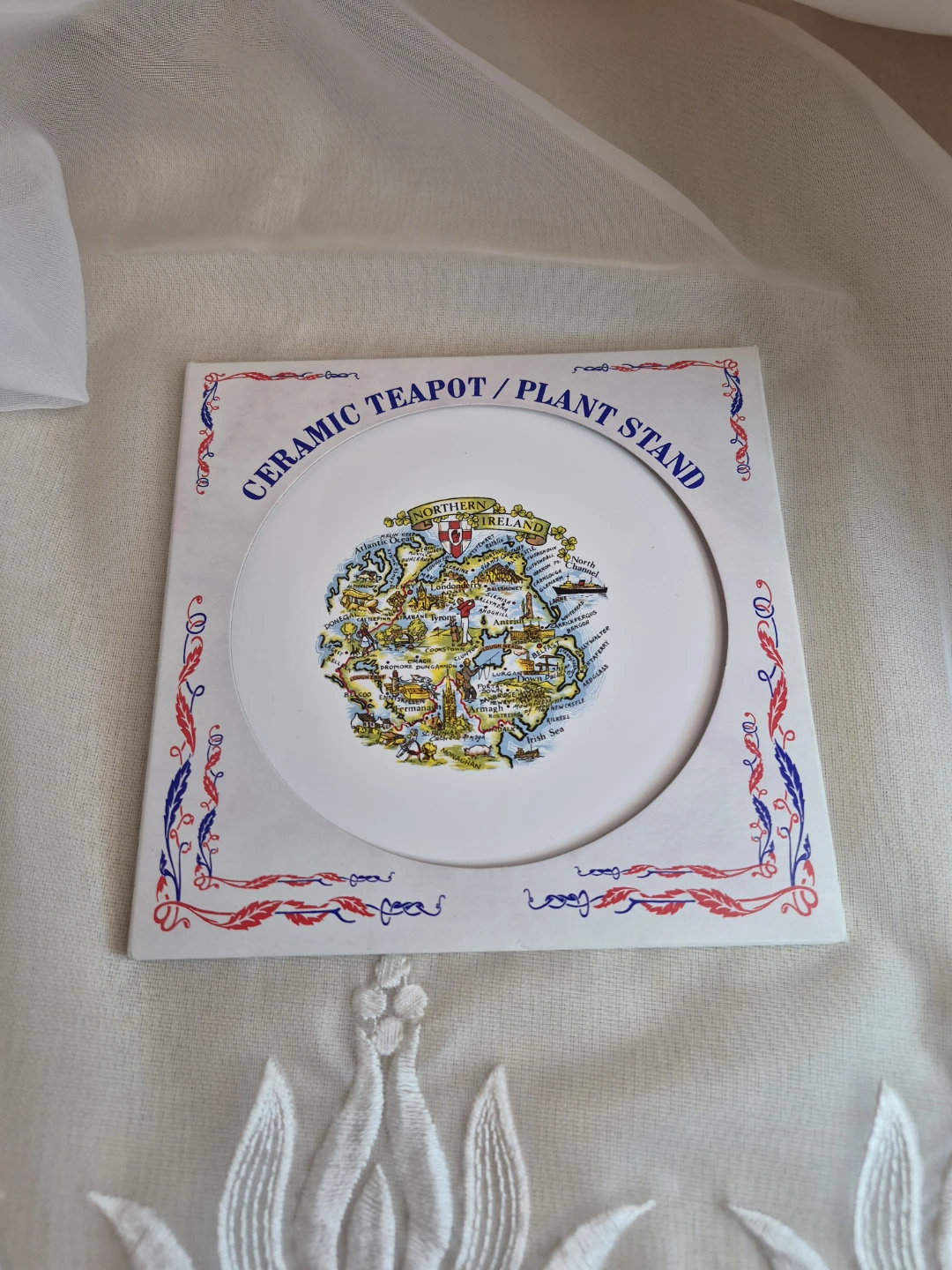 Ceramic Teapot/Plant Stand Northern Ireland Trivet
