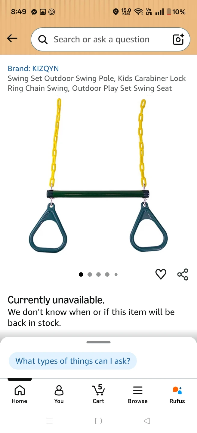 KIZQYN Swing Set Outdoor Swing Pole - photo 2