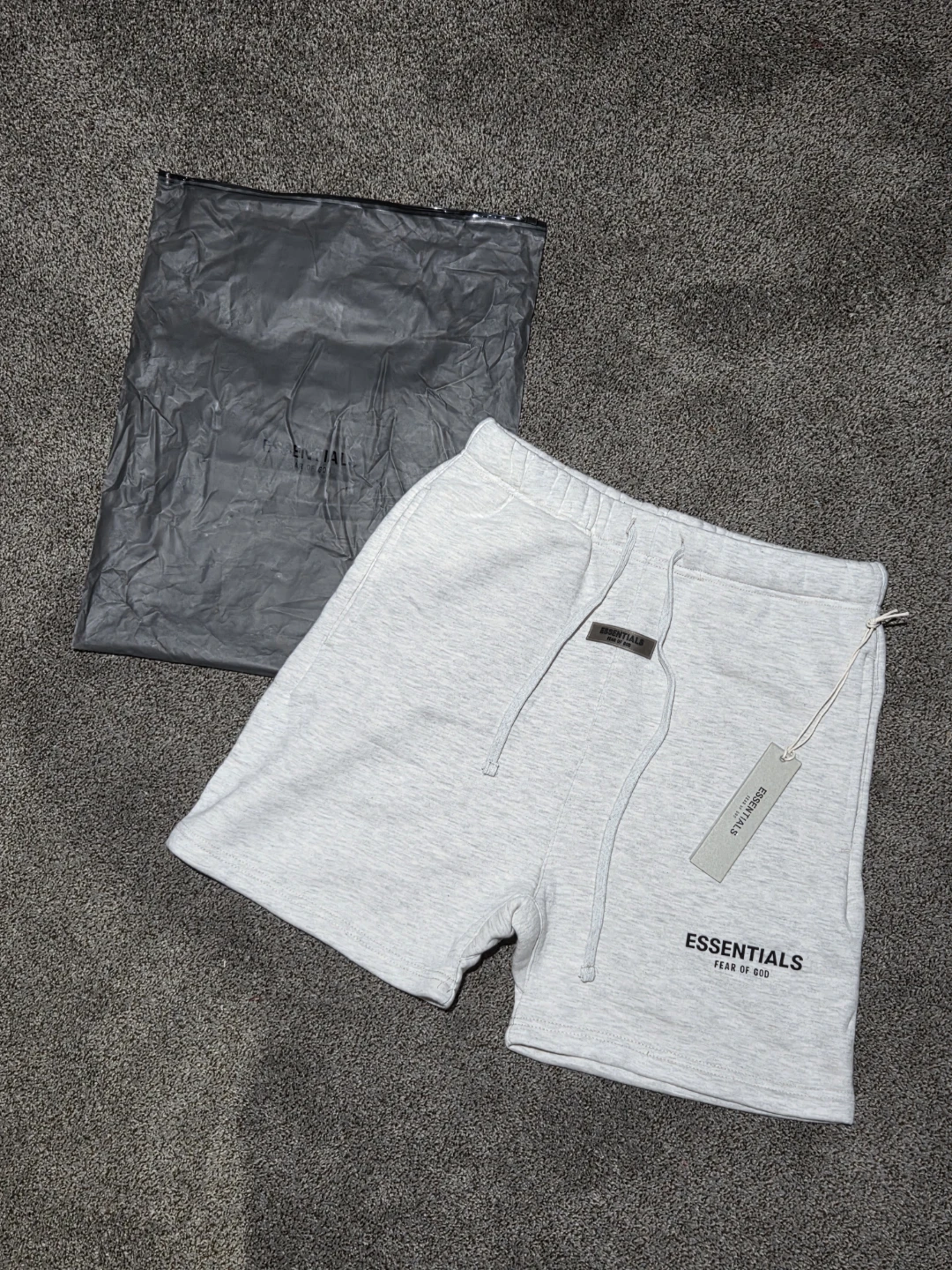 Essentials Fear of God Grey Sweat Shorts Size M