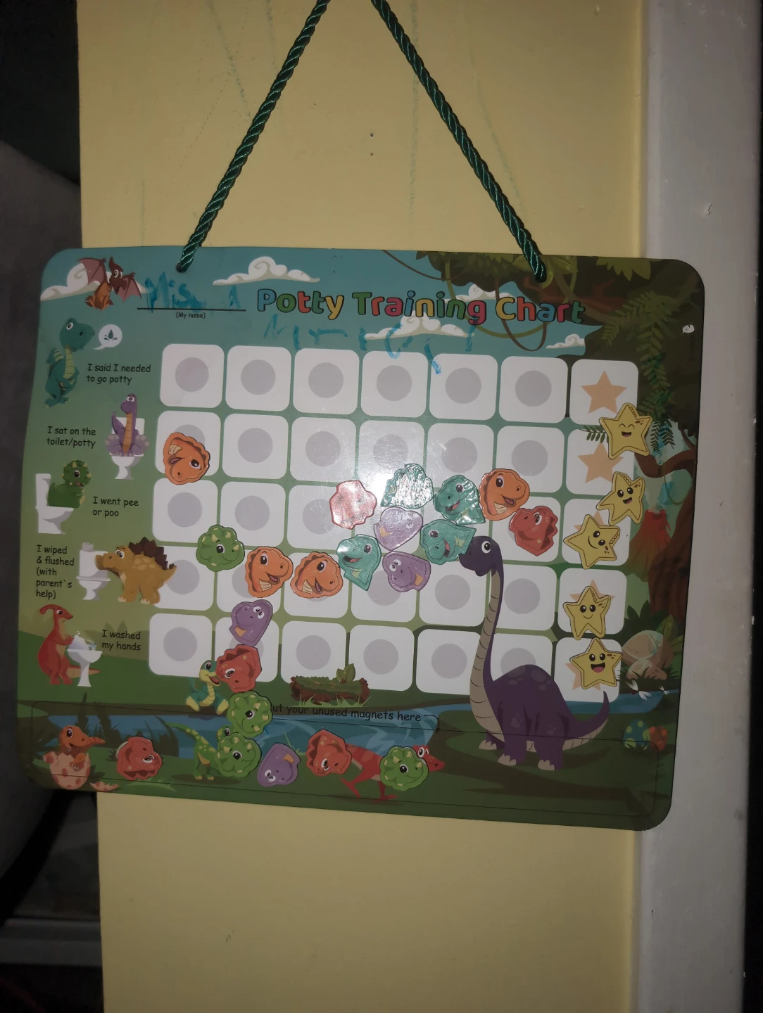 Potty Training Chart with Magnets
