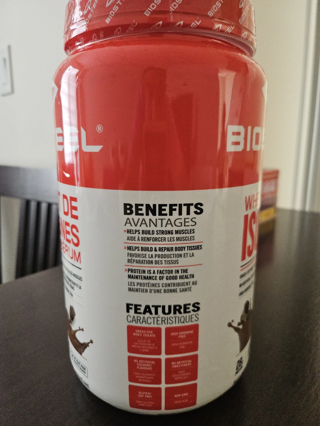 Biosteel Whey Protein Isolate Chocolate Flavour 816g - photo 2