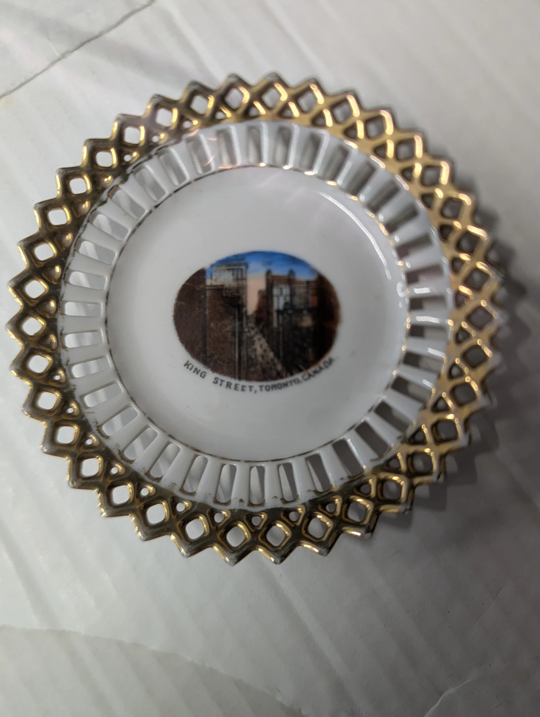 Decorative Antique Trinket Dish - King Street, Toronto