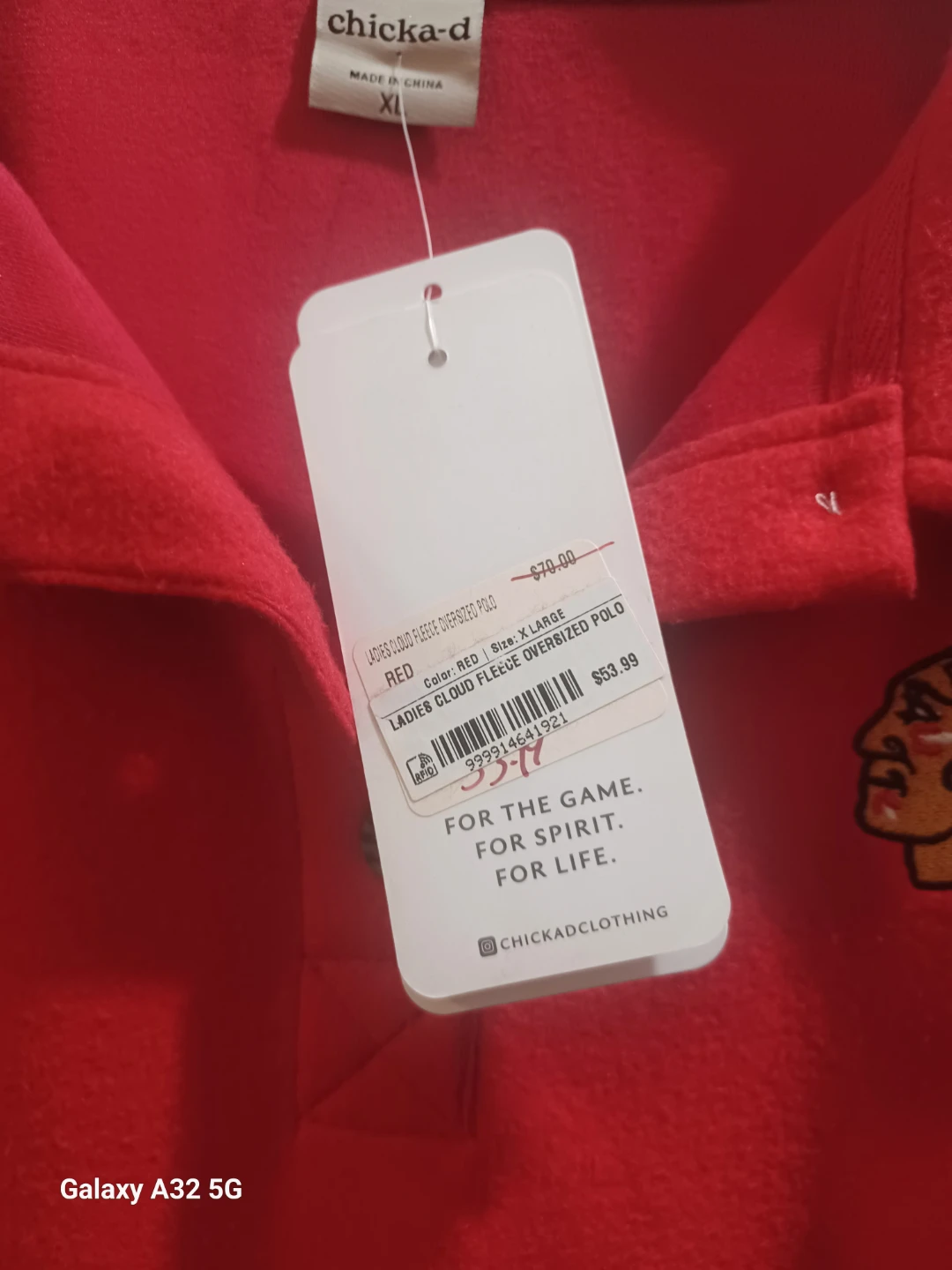 Chicka-d Ladies Blackhawks Oversized Fleece Polo Shirt XL - photo 4