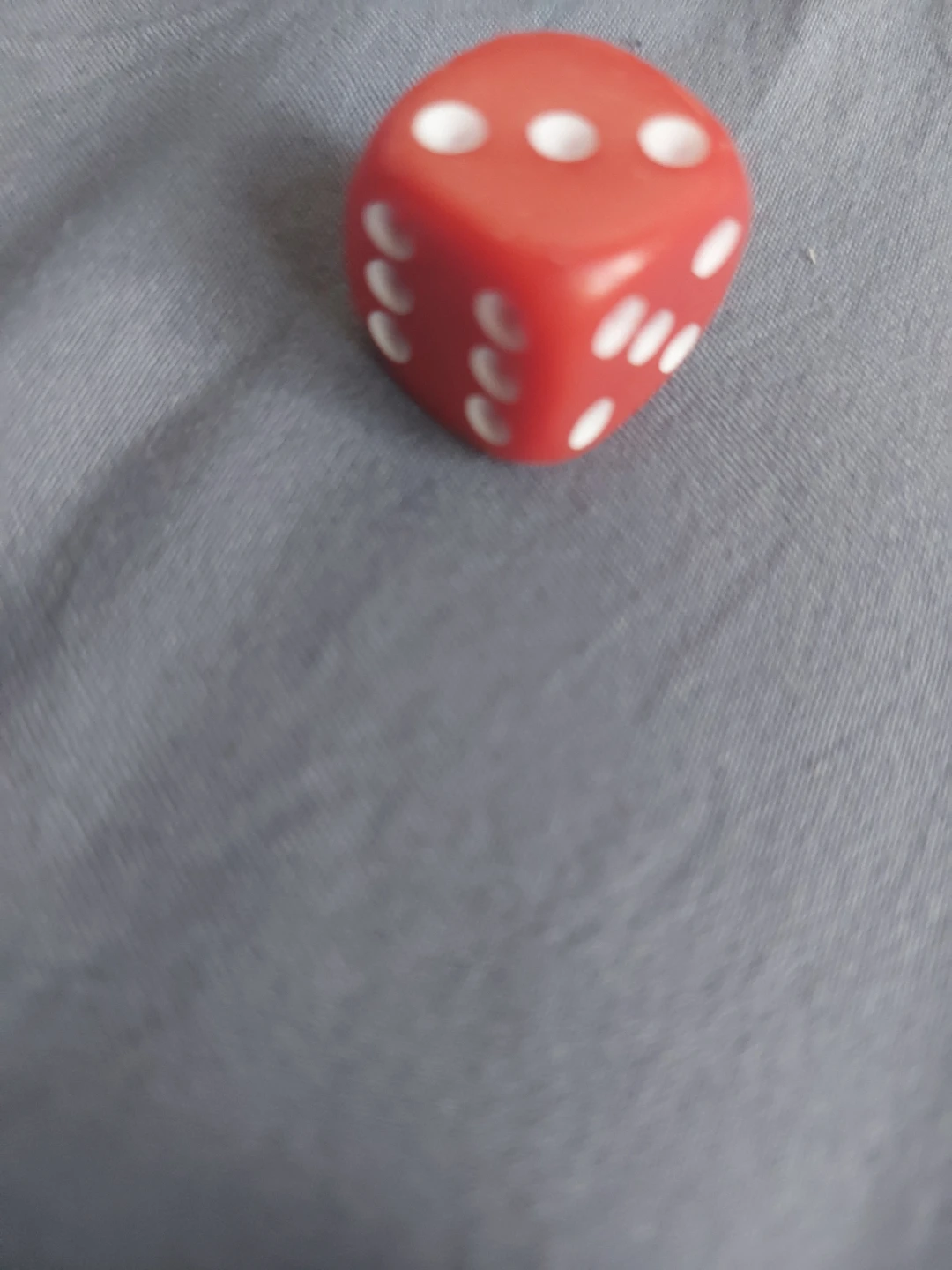 Red Six Sided Die