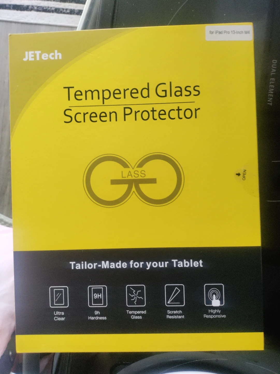 JETech Tempered Glass Screen Protector for iPad Pro 13-inch M4
