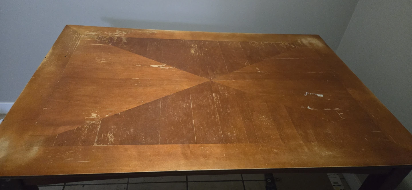 Wood Dining Table - Needs Refinishing - photo 2