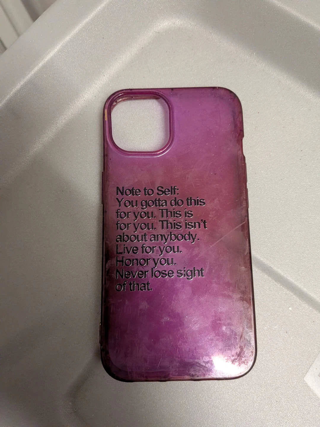 Purple Inspirational Quote Phone Case