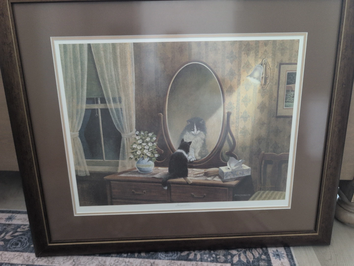 James Lumbers '96 Cat Reflection Art Print - photo 2